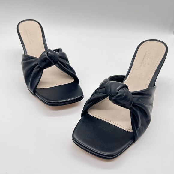 Journee Signature Sandals Women 11 Black Finlee Leather Dress Nordstrom $149 NEW - Picture 3 of 12